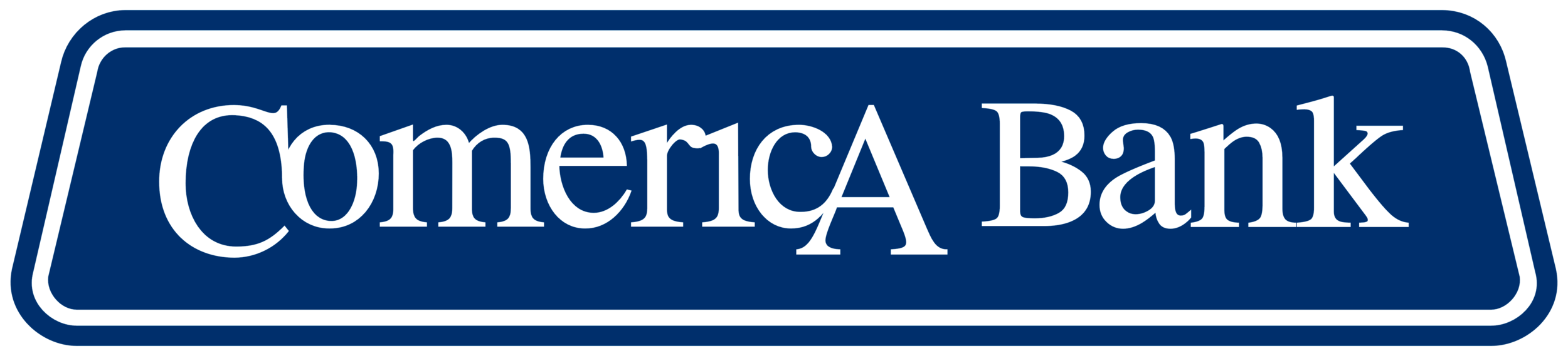 Blue Horizontal Comerica Bank Logo